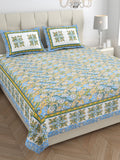 Blue Meadow Floral Bedsheet