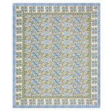 Blue Meadow Floral Bedsheet