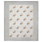Grey Regal Elephant Polka Bedsheet