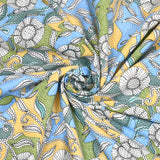 Blue Meadow Floral Bedsheet