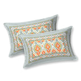 Coral Breeze Ikat Bedsheet