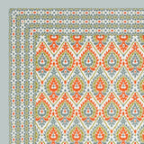 Coral Breeze Ikat Bedsheet