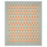 Coral Breeze Ikat Bedsheet