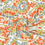 Coral Breeze Ikat Bedsheet