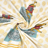 Jaipuri Elephant Parade Bedsheet