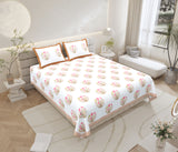 Orange  Garden Bedsheet
