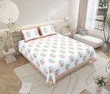 Teal Ikat Royale Bedsheet