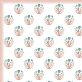 Teal Ikat Royale Bedsheet