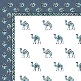 Blue Camel Jaipuri Printed Bedsheet