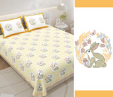 Yellow Tulip Bloom Bedsheet