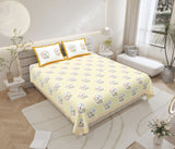 Yellow Tulip Bloom Bedsheet