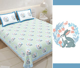 Blue Floral Charm Bedsheet