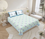 Blue Floral Charm Bedsheet