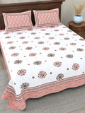 Pink Floral Charm Printed Bedsheet