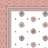 Pink Floral Charm Printed Bedsheet