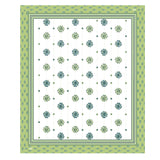 Green Floral Charm Printed Bedsheet