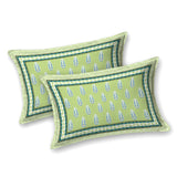 Green Floral Charm Printed Bedsheet