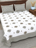 Floral Charm Grey Bedsheet