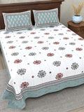Bloom Vine Aqua Bedsheet