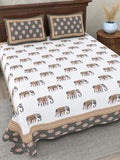 Bloom Vine Olive Bedsheet