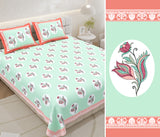 Mint Palm Paradise Bedsheet