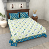 Floral Meadow Blue Bedsheet