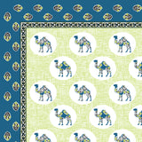 Floral Meadow Blue Bedsheet