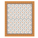 Amber Camel Circle Print Bedsheet