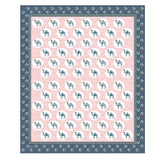 Blue Mist Camel Circle Print Bedsheet