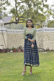 MANUKUNJ BLUE WING DRESS