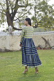 MANUKUNJ BLUE WING DRESS