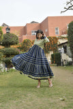 MANUKUNJ BLUE WING DRESS