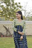 MANUKUNJ BLUE WING DRESS