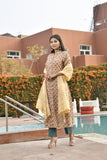 MANUKUNJ TEAL YELLOWISH SUIT SET