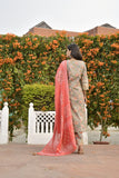 MANUKUNJ WOMEN PINK JAAL SUIT