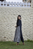 MANUKUNJ BLACK TIER DRESS