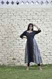 MANUKUNJ BLACK TIER DRESS