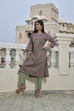 MANUKUNJ GRREEN SUIT SET
