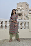 MANUKUNJ GRREEN SUIT SET